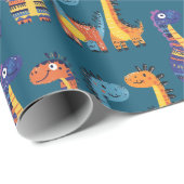Dinosaur Design Wrapping Paper Cadeaupapier (Rol Hoek)