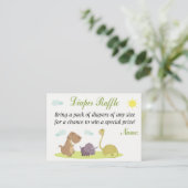 Dinosaur Diaper Raffle Tickets (Staand voorkant)
