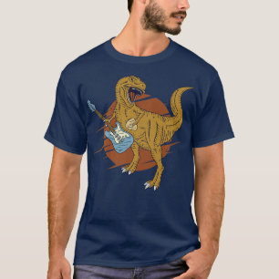 Dinosaur die gitar Funny Guitarist Player Mus T-shirt