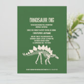 Dinosaur Dig Birthday Kaart (Staand voorkant)