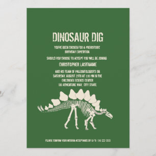 Dinosaur Dig Birthday Kaart