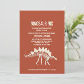 Dinosaur Dig Birthday Kaart (Staand voorkant)