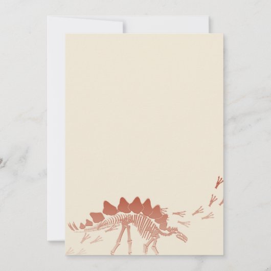 Dinosaur Dig Birthday Kaart (Achterkant)