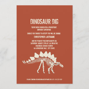 Dinosaur Dig Birthday Kaart