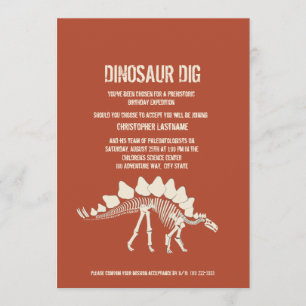 Dinosaur Dig Birthday Kaart