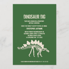 Dinosaur Dig Birthday Kaart