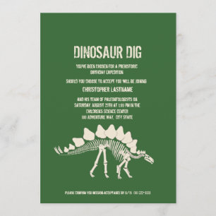 Dinosaur Dig Birthday Kaart