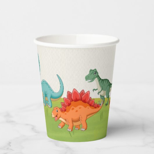 Dinosaur Dig Dino Verjaardag Party Cups Papieren Bekers (Links)