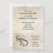 Dinosaur Dig Fossil Birthday Party nodigt uit Kaart (Voorkant)