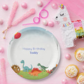 Dinosaur Dig Verjaardagsfeest Borden Papieren Bordje (Feest)