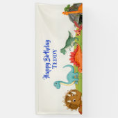 Dinosaur Dig Verjaardagsfeestje Banner (Verticaal)