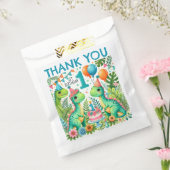 Dinosaur Dino 1e verjaardag Bedankzakje (Gezegeld)