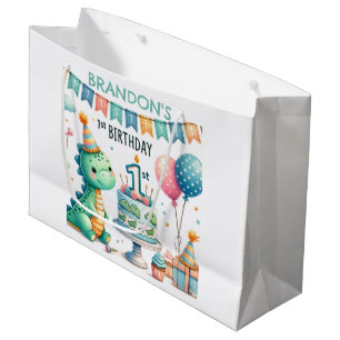 Dinosaur Dino 1e verjaardag Groot Cadeauzakje