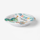 Dinosaur Dino 1e verjaardag Papieren Kommen (Gebogen)