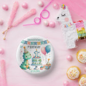 Dinosaur Dino 1e verjaardag Papieren Kommen (Feest)