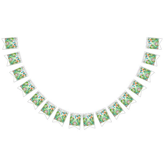 Dinosaur Dino 1e verjaardag Vlaggetjes (Alle)