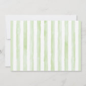 Dinosaur, Dino Baby shower Groene uitnodiging (Achterkant)