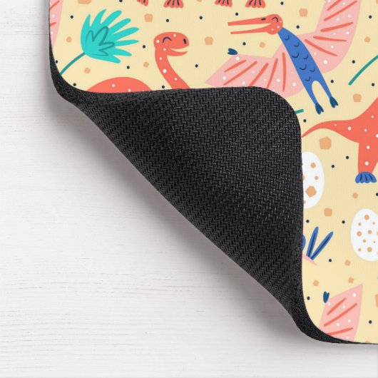 Dinosaur Dino Eggs Brontosaurus Pattern Muismat (Hoek)