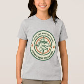 Dinosaur Dino Explorer Tri-Blend Shirt (Voorkant)
