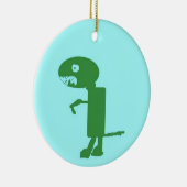 Dinosaur Dino, Green Blue Digital Kinder Art Keramisch Ornament (Rechts)