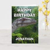 Dinosaur Dino Oerwoud Kaart (Gele Bloem)