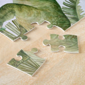 Dinosaur Dino T-rex verjaardagscadeau Bedankt Legpuzzel (Zijkant)