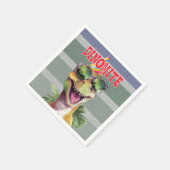 Dinosaur Dinomite Jurassic Verjaardagsfeest Servet (Hoek)