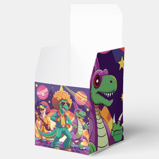 Dinosaur Disco Dig Foam Boards Bedankdoosjes (Geopend)