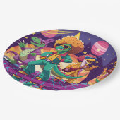 Dinosaur Disco Dig Foam Boards Papieren Bordje (Gekanteld)