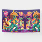 Dinosaur Disco Dig Foam Boards Spandoek (Horizontaal)