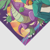 Dinosaur Disco Dig Foam Boards Tissuepapier (Detail)