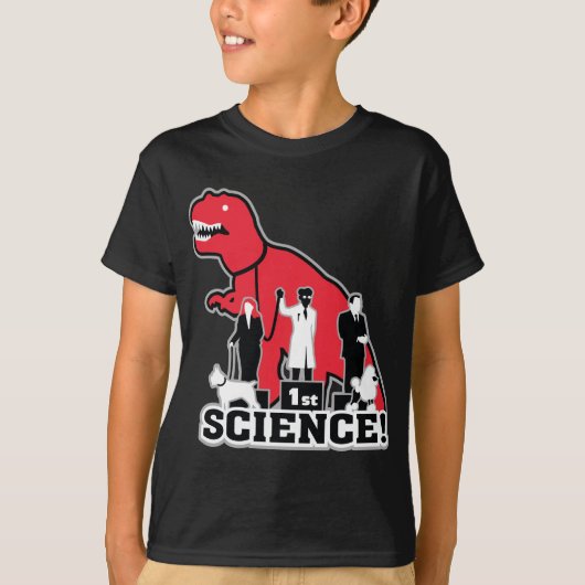 Dinosaur Dog Show ~ Science! T-shirt (Voorkant)