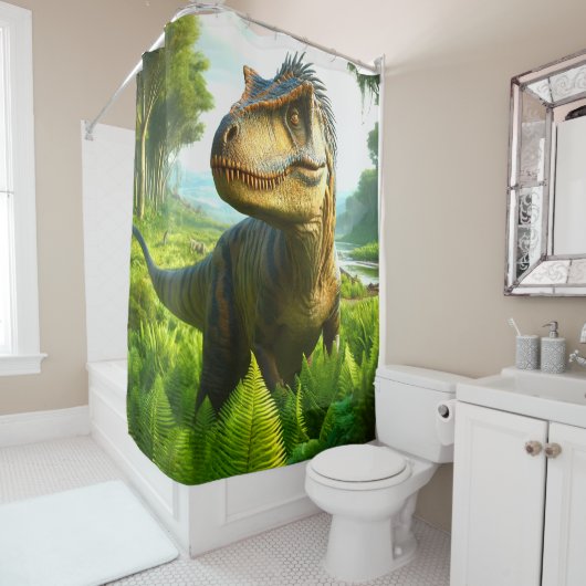 Dinosaur Douchegordijn (In situ)