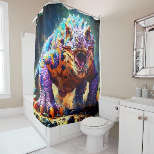 Dinosaur Douchegordijn (In situ)
