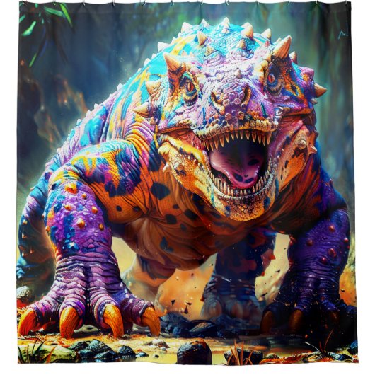 Dinosaur Douchegordijn (Voorkant)