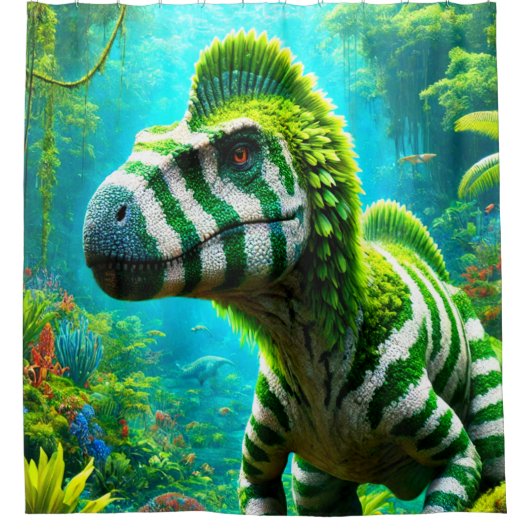 Dinosaur Douchegordijn (Voorkant)