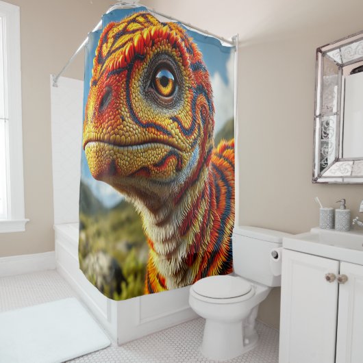 Dinosaur Douchegordijn (In situ)