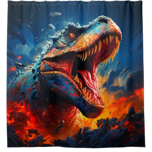 Dinosaur Douchegordijn (Voorkant)