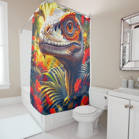 Dinosaur Douchegordijn (In situ)