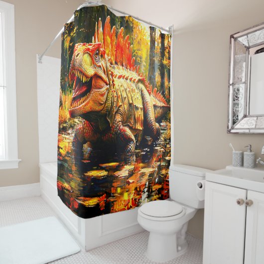 Dinosaur Douchegordijn (In situ)