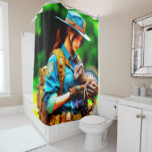 Dinosaur Douchegordijn (In situ)