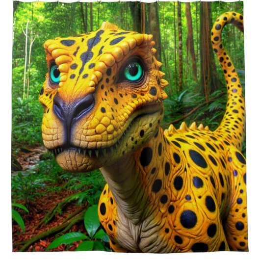 Dinosaur Douchegordijn (Voorkant)