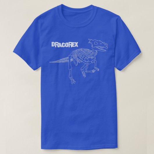 Dinosaur Dracore Fossil skeleton T-shirt (Design voorkant)