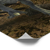 Dinosaur Dragon Tyrannosaurus Battle Poster (Hoek)