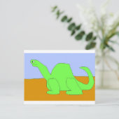 Dinosaur Drawing Briefkaart (Staand voorkant)