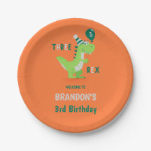 Dinosaur Drie Rex 3de Verjaardag