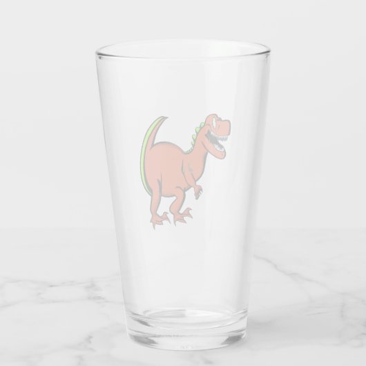  Dinosaur Drink bril Glas (Achterkant)