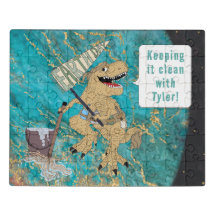 Dinosaur Earthday Jigzaag Puzzle