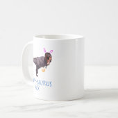 Dinosaur Easter Bunny T Rex Tyrannosaurus Funny T  Koffiemok (Voorkant links)