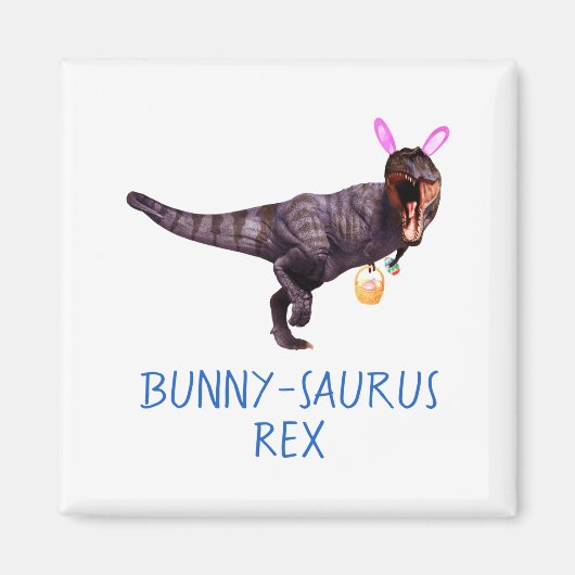 Dinosaur Easter Bunny T Rex Tyrannosaurus Funny T  Magneet (Voorkant)